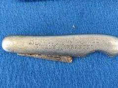 Nice collectible pocket knives including a Colonial with advertising, Lunawerk Germany Masonic-theme
