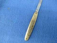 Nice collectible pocket knives including a Colonial with advertising, Lunawerk Germany Masonic-theme