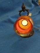 Antique 7159B Rembrandt Genie cast iron lamp with globe