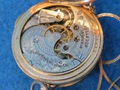 1912 working Elgin watch with chain.  25 year Keystone J. Boss gold filled case # 7596471. Elgin 15 