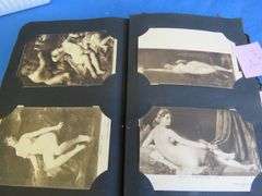Approximately 150 postcards from the Golden Era (1907-1915), including several vintage nudes
