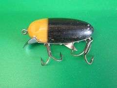 Rare C.A. Clark eye dent 2 1/4" wooden water Scout