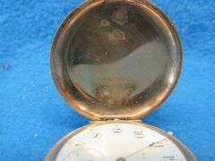 1912 working Elgin watch with chain.  25 year Keystone J. Boss gold filled case # 7596471. Elgin 15 