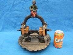 Black Americana cast iron boot scraper/cleaner