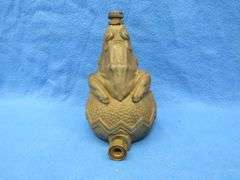 Cast iron frog lawn sprinkler made by Nuydea