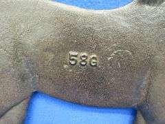 Dempster 58G cast iron horse windmill weight. Weight approx. 13 Lbs.