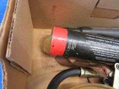 Grease gun, funnel, John Deere oil filter, and more