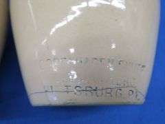 Two vintage Copenhagen Snuff stoneware jars