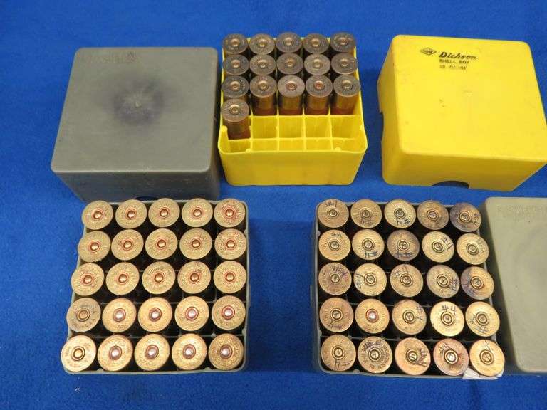 66 mixed 12-gauge rounds believed to be all 4-shot