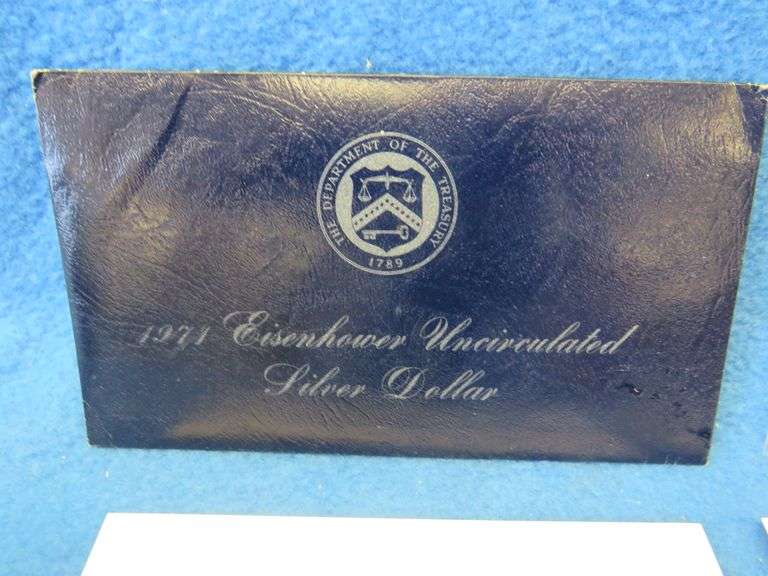 1971 Eisenhower 40% silver uncirculated dollar coin