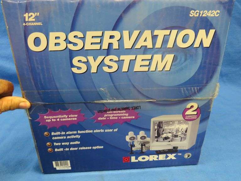 Lorex 12" observation system.  Includes monitor and two cameras.  Appears to be unused.