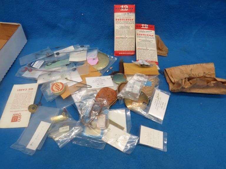 Clock parts both new and used
