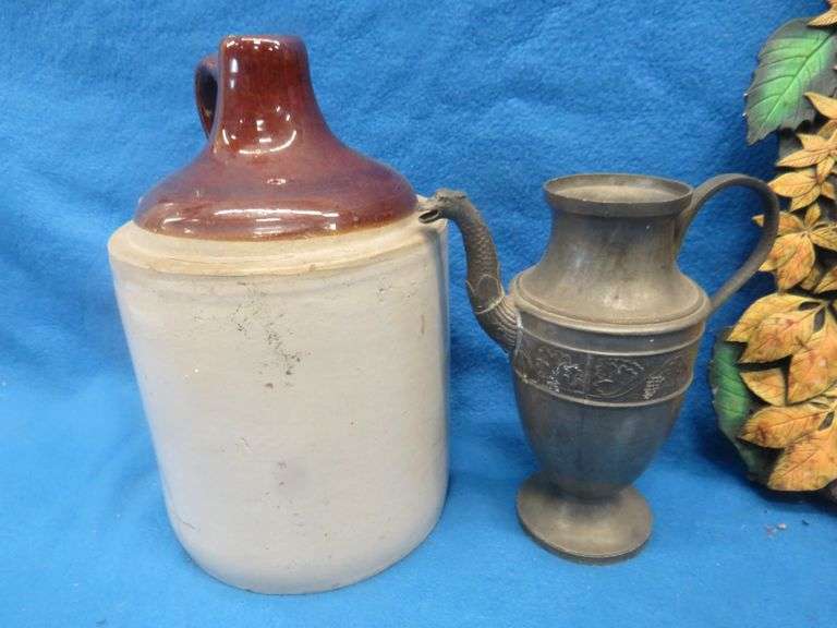 Coffee pot with dragon spout (no lid), shoulder jug, and more