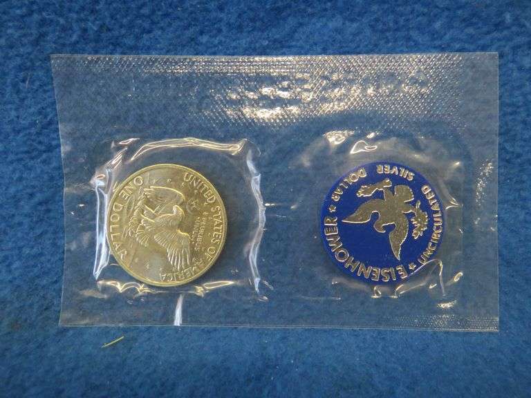 1971 Eisenhower 40% silver uncirculated dollar coin