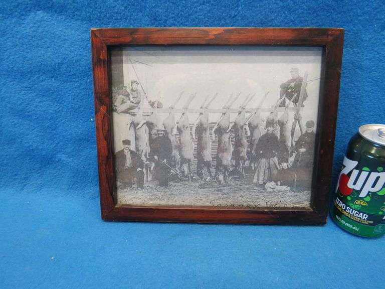 11" x 9" framed deer hunting photocopy from Spooner WI.