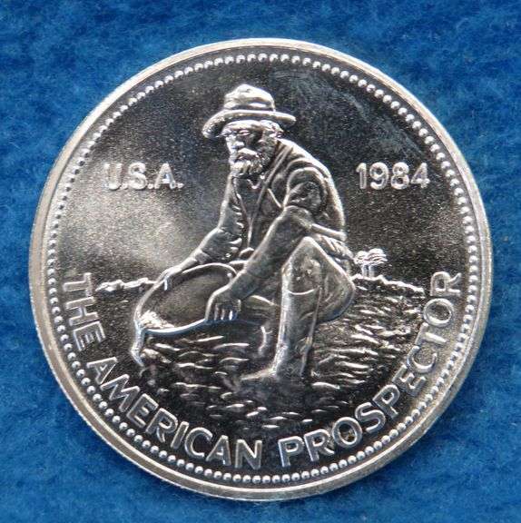 1984 Engelhard silver round.  One ounce of .999 fine silver.