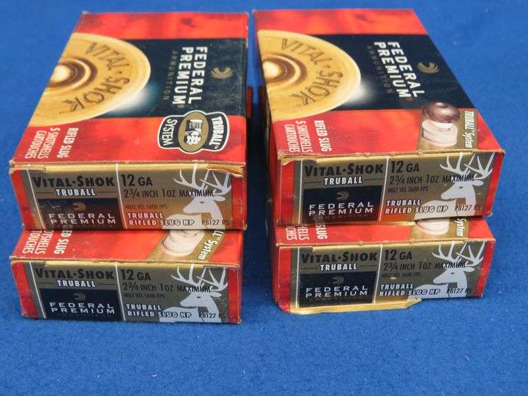 20 Federal 12-gauge slug rounds