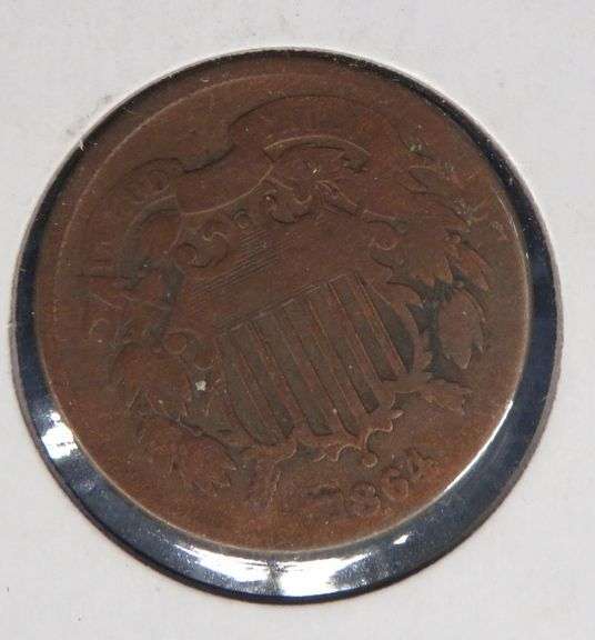 1864 2-cent piece