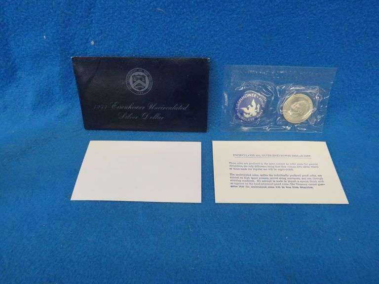 1971 Eisenhower 40% silver uncirculated dollar coin