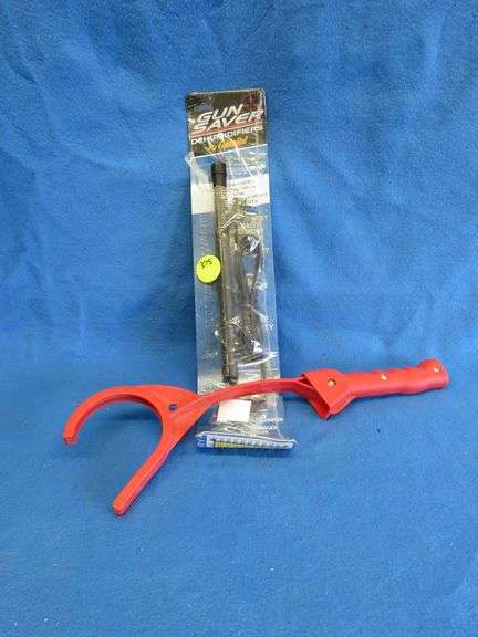Clay pigeon thrower and a gun saver dehumidifier