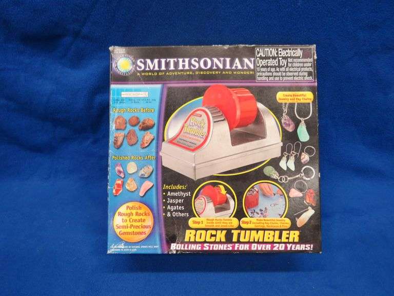 Smithsonian Rock Tumbler that includes some leaverites ready to shine