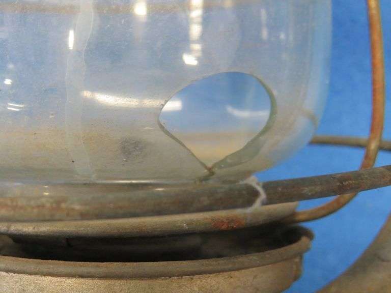 Antique kerosene lantern.  Possibly of German origin.