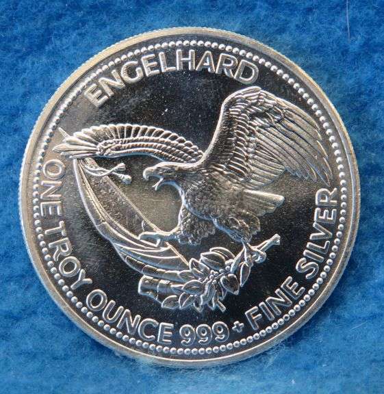 1984 Engelhard silver round.  One ounce of .999 fine silver.