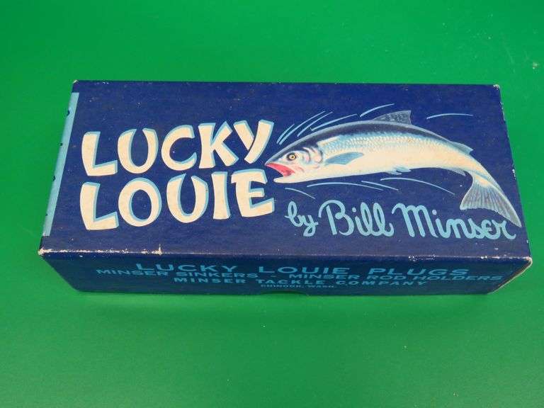 Vintage Minser Tackle Tackle Co. 5 3/8" Lucky Louie in a 2-pc box