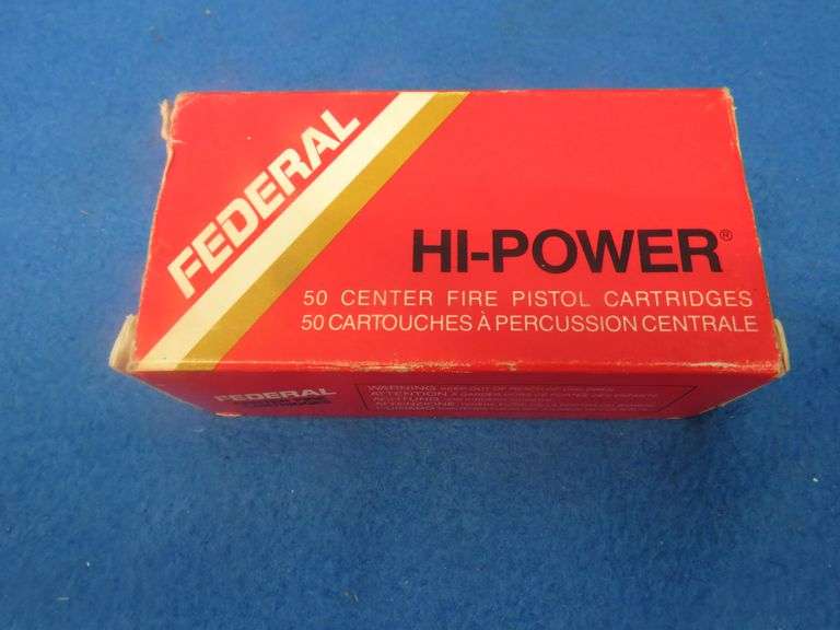 Fifty Federal 357 Magnum.  158-grain JHP.