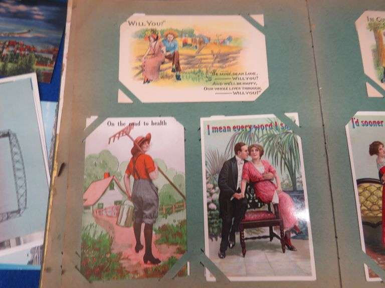 Vintage postcards some with dates in the early 1900s