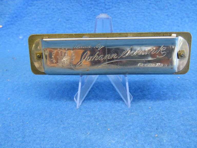 Vintage "The Famous Bohemian Band" in the key of C harmonica made by Johann Schrunk