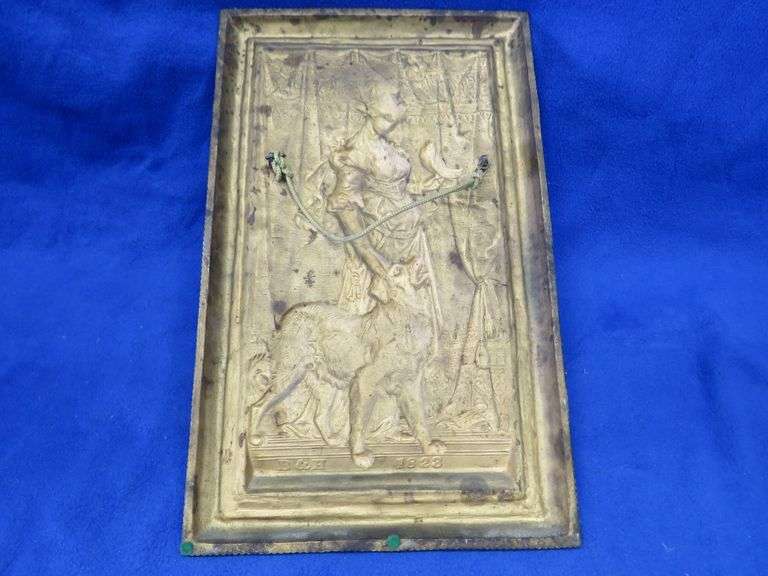Bradley & Hubbard #1823 cast iron plaque