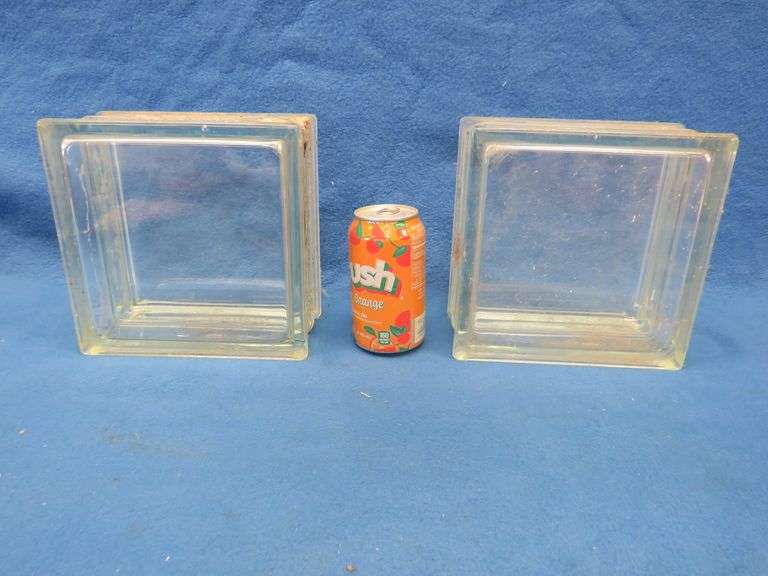 Two glass blocks