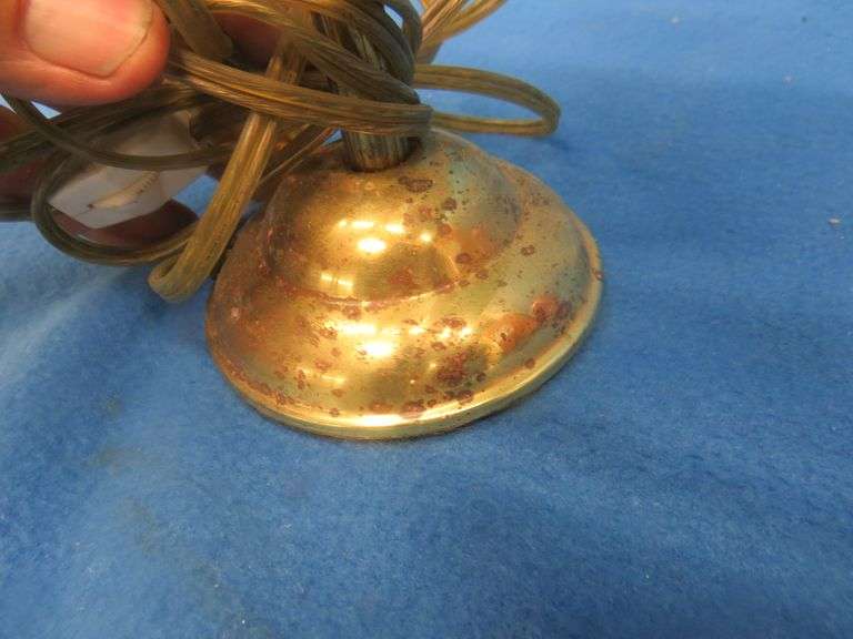 Large copper mug, small office lamp, and a dental-themed mechanical bank from Taiwan