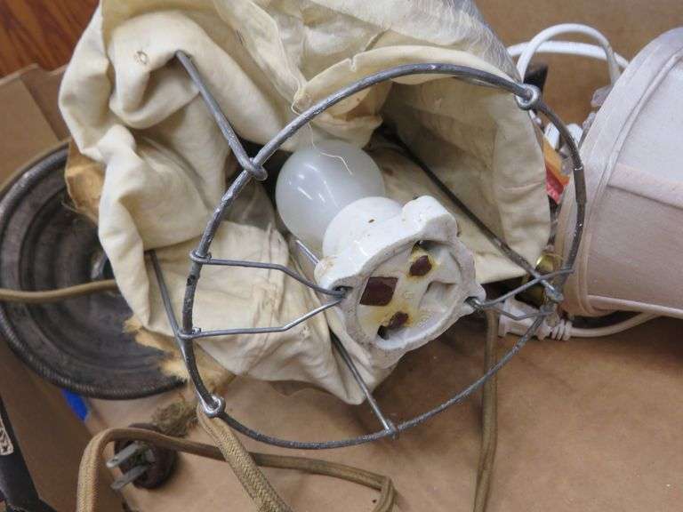 Old lamps and a weighted sterling compote