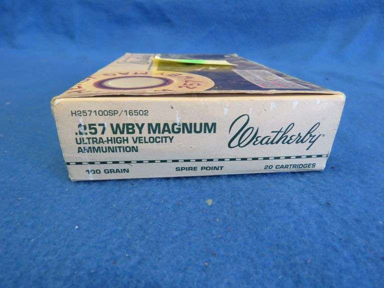 20 Weatherby 257 WBY Magnum rounds