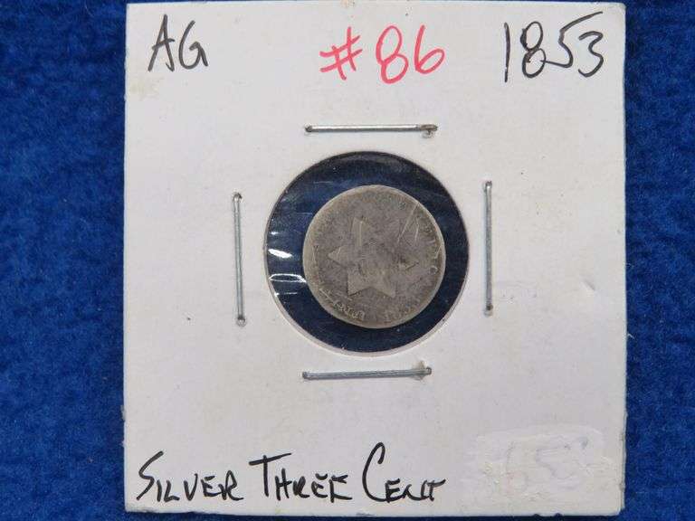1853 Silver Three Cent Piece