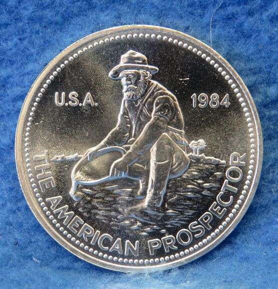 1984 Engelhard silver round.  One ounce of .999 fine silver.