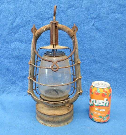Antique kerosene lantern.  Possibly of German origin.