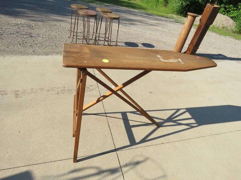 Wooden book or music stand and ironing board
