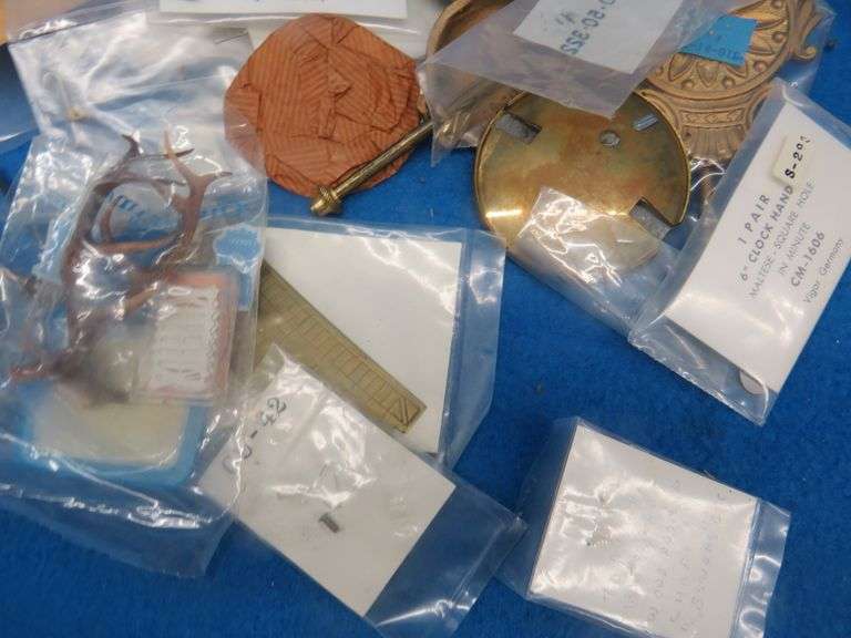 Clock parts both new and used