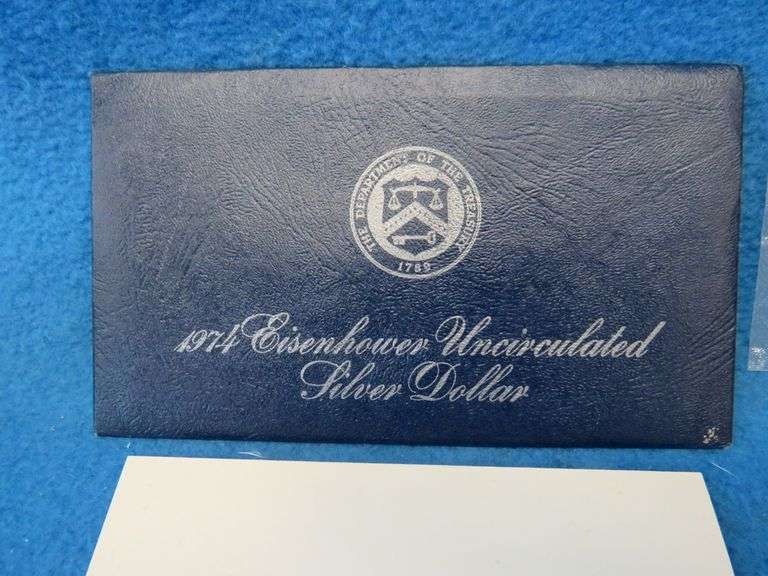 1974 Eisenhower 40% silver uncirculated dollar coin