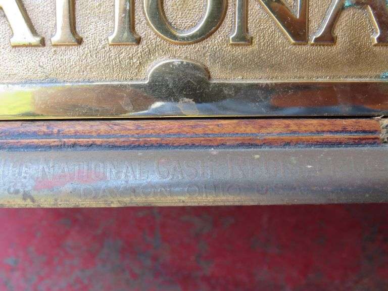 1910 Brass National Cash Register Co cash register
