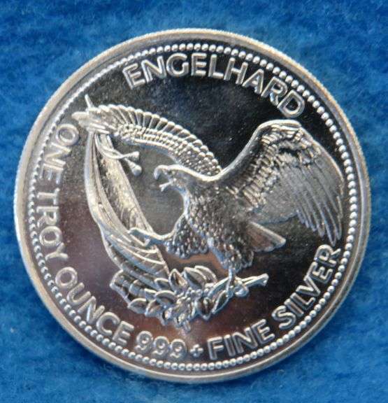 1984 Engelhard silver round.  One ounce of .999 fine silver.