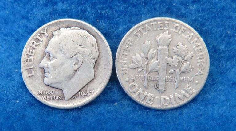 50 silver Roosevelt dimes
