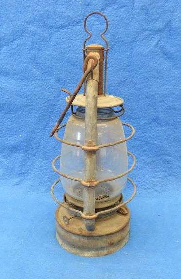 Antique kerosene lantern.  Possibly of German origin.