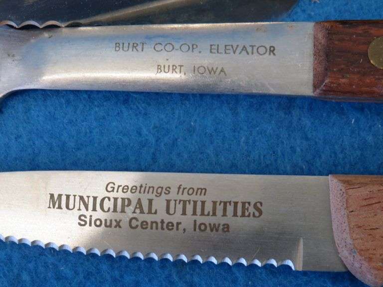Over 60 dinnerware and serving pieces all with Iowa advertising