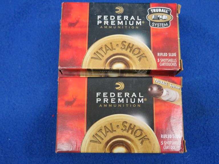 20 Federal 12-gauge slug rounds