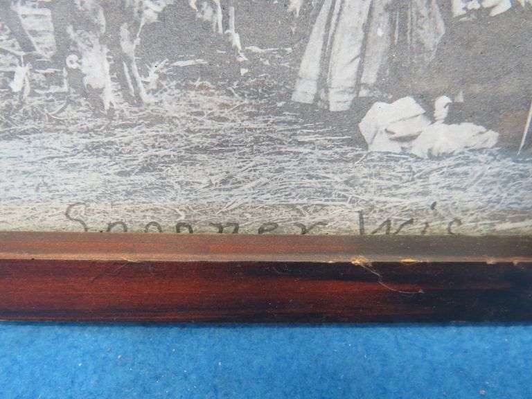 11" x 9" framed deer hunting photocopy from Spooner WI.