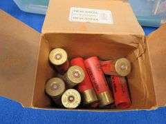 54 9mm rounds, a partial box of Heavi-Steel 12-gauge, 22 mag, 22 LR rounds